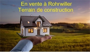 terrain a batir à la vente -   67410  ROHRWILLER, surface 321 m2 vente terrain a batir - UBI477029150